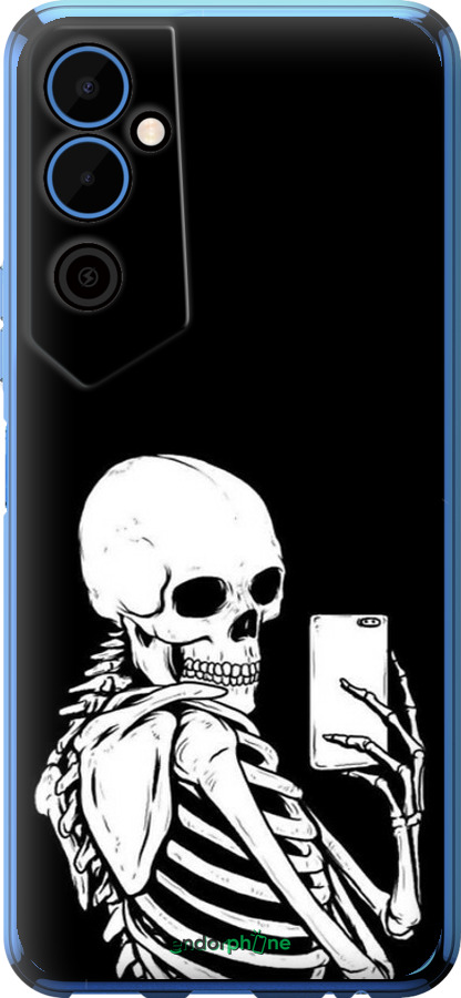 Силиконовый чехол Скелет делает Selfie для Tecno Pova Neo 2 LG6n - 6535u-2968 изображение 