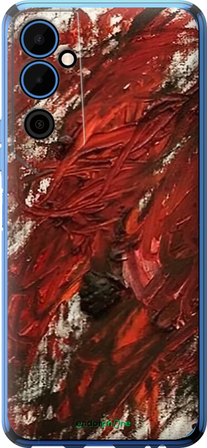 Силиконовый чехол Абстрактная композиция в красных тонах для Tecno Pova Neo 2 LG6n - 6541u-2968 изображение 