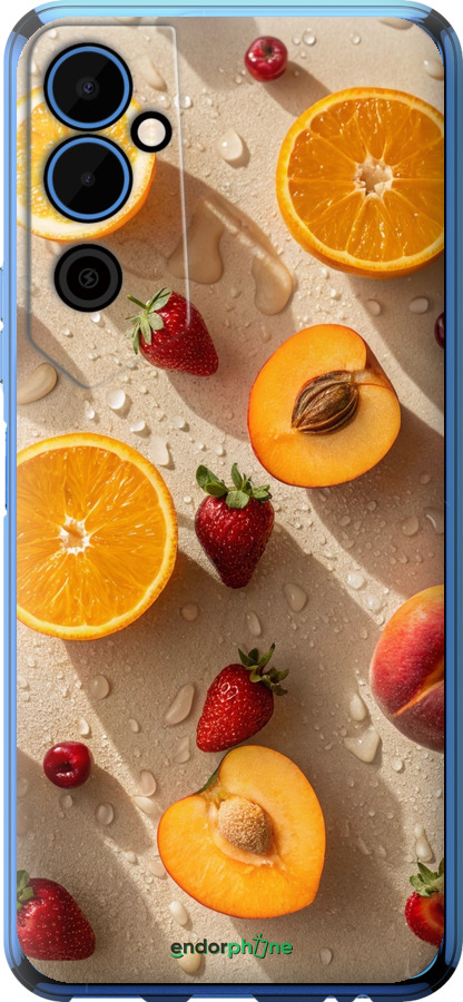 Силіконовий чехол Фрукти 3 для Tecno Pova Neo 2 LG6n - 6703u-2968 изображение 