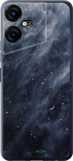 Силиконовый чехол Голубые облака, Голубая луна для Tecno POVA NEO 3 - 6398u-3140 изображение 