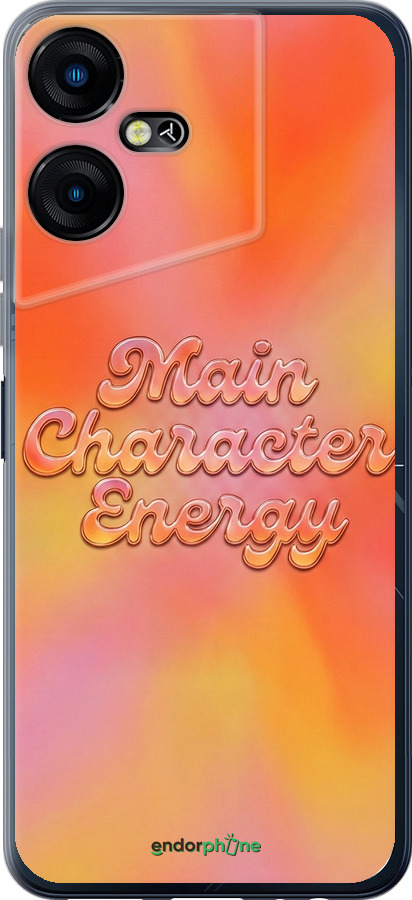 Силиконовый чехол Aura Gradient Main Character Energy Aesthetic Y2K для Tecno POVA NEO 3 - 6783u-3140 изображение 