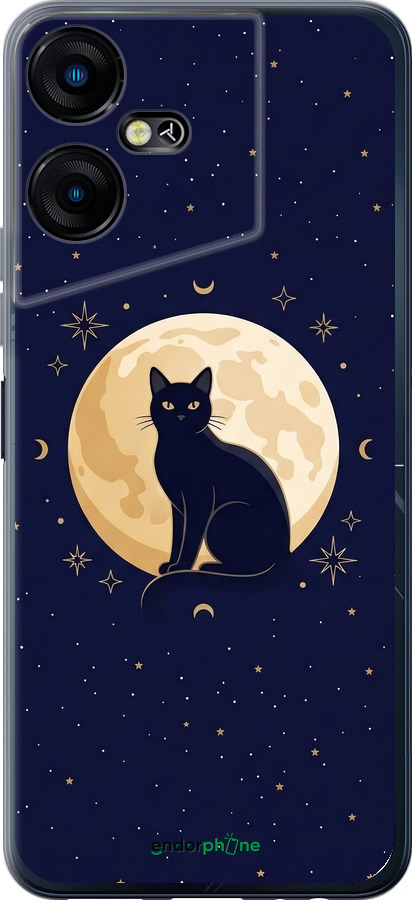 Силиконовый чехол Cute Cat Celestial/Witchy для Tecno POVA NEO 3 - 6787u-3140 изображение 