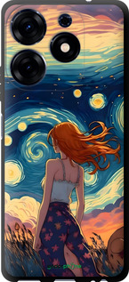 TPU чехол Дівчина Арт для Tecno Spark 10 Pro - 6325b-3022 изображение 