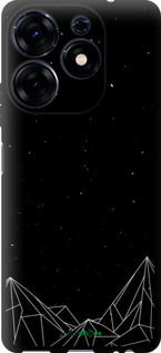 TPU чехол Черно белые абстрактные горы для Tecno Spark 10 Pro - 6437b-3022 изображение 