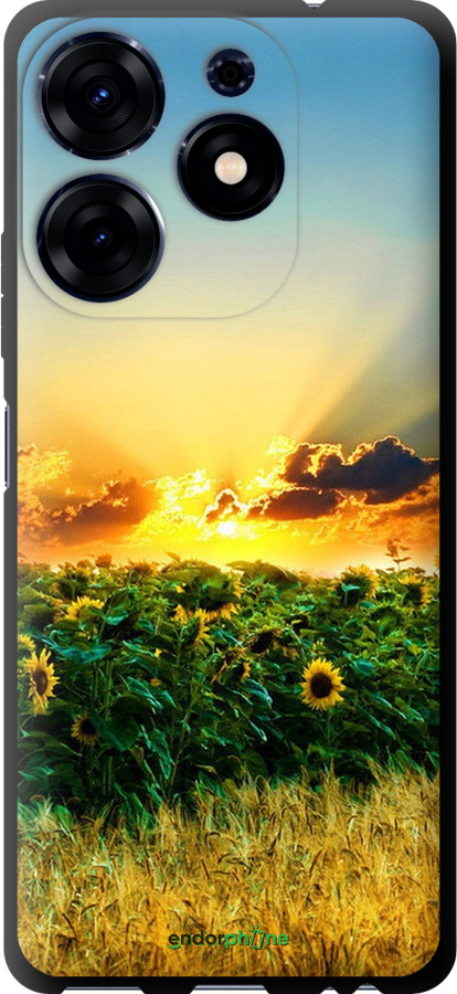

TPU чорний чохол "Україна" для Tecno Spark 10 Pro