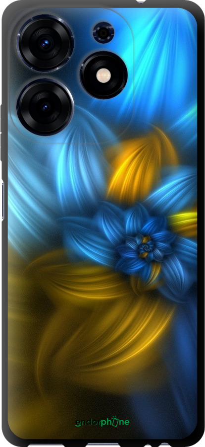 

TPU чорний чохол "Візерунок 46" для Tecno Spark 10 Pro, Синій
