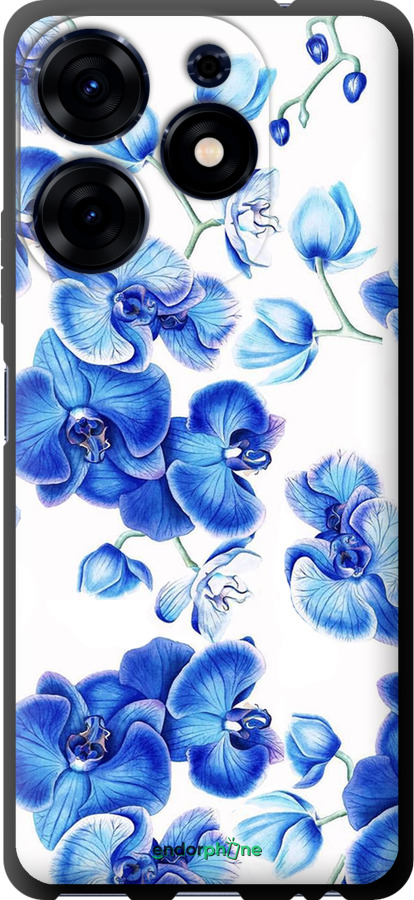 TPU чехол Блакитні орхідеї для Tecno Spark 10 Pro - 4406b-3022 изображение 