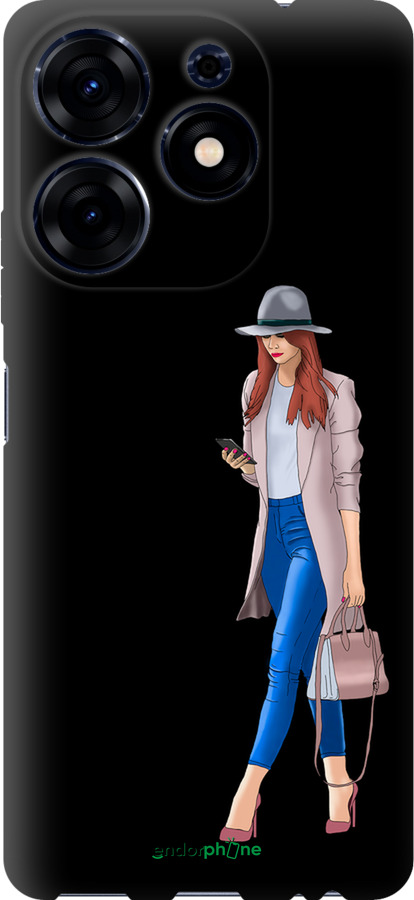 TPU чехол Девушка 1 для Tecno Spark 10 Pro - 4751b-3022 изображение 