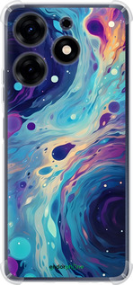 Силикон с усиленными углами чехол Арт акварель для Tecno Spark 10 Pro - 6329sp-3022 изображение 