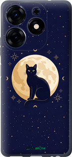 Силиконовый чехол Cute Cat Celestial/Witchy для Tecno Spark 10 Pro - 6787u-3022 изображение 