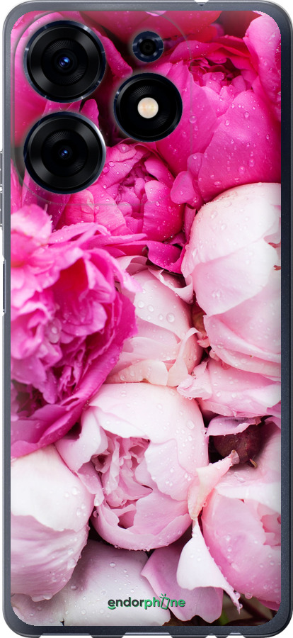 

Silicone Capa "Peónias cor-de-rosa" para Tecno Spark 10 Pro
