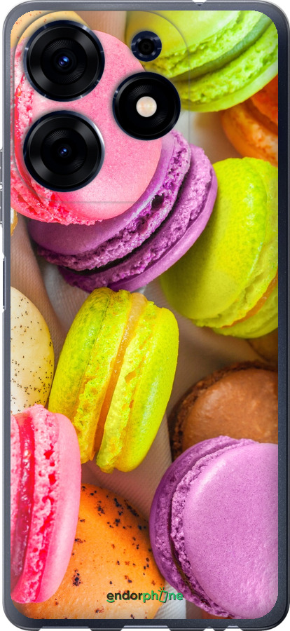 

Silikon Hülle Makronen" für Tecno Spark 10 Pro", Gelb