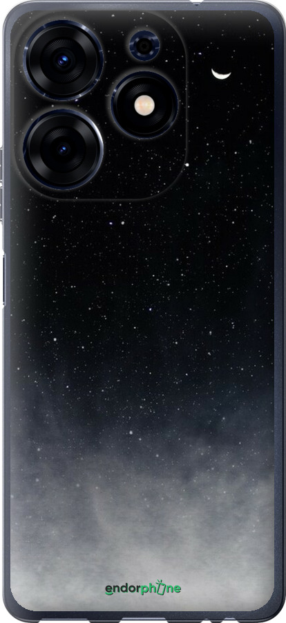 Силіконовий чехол Голубые облака, Голубая луна для Tecno Spark 10 Pro - 6396u-3022 изображение 