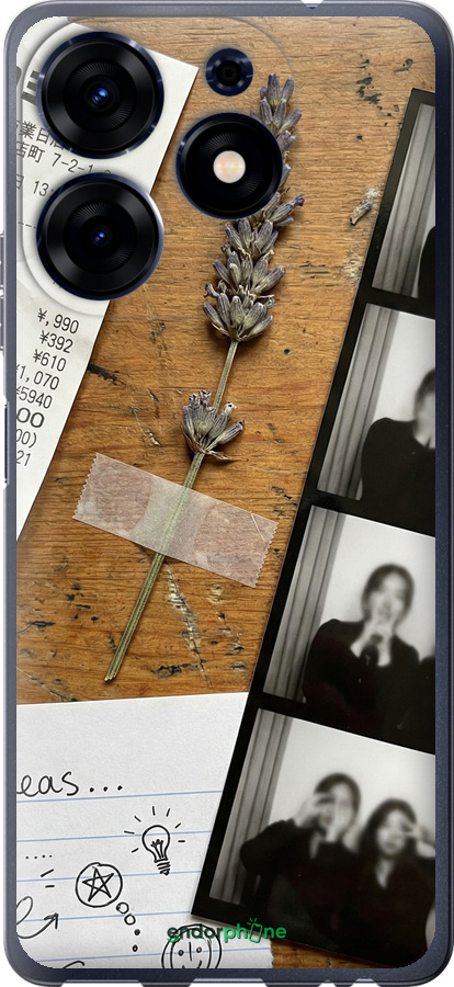 Силиконовый чехол Aesthetic Scrapbook Collage для Tecno Spark 10 Pro - 6773u-3022 изображение 