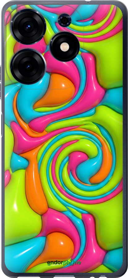 Силиконовый чехол Y2K Jelly Dream для Tecno Spark 10 Pro - 6780u-3022 изображение 