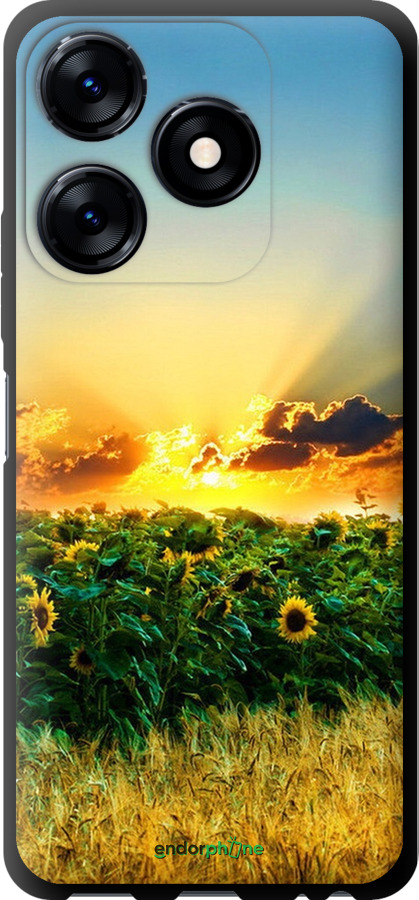 

TPU чорний чохол "Україна" для Tecno Spark 10