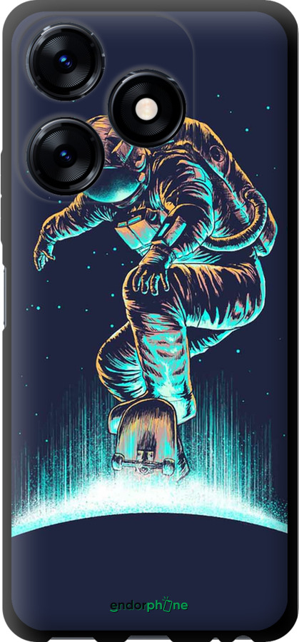 TPU чехол Космонавт на скейтборді для Tecno Spark 10 - 4145b-3023 изображение 