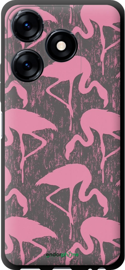 TPU чехол Vintage-Flamingos для Tecno Spark 10C - 4171b-3116 изображение 