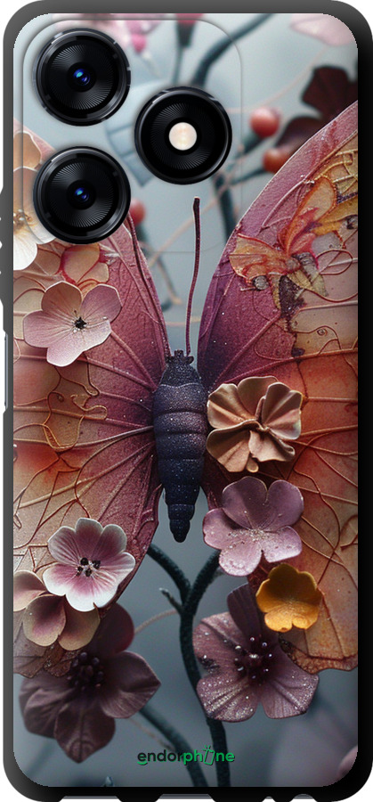 TPU чехол Fairy Butterfly для Tecno Spark 10 - 6048b-3023 изображение 