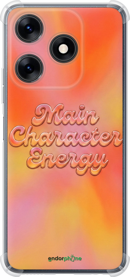 Силикон с усиленными углами чехол Aura Gradient Main Character Energy Aesthetic Y2K для Tecno Spark 10 - 6783sp-3023 изображение 
