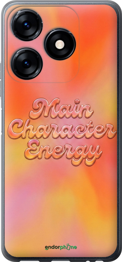Силиконовый чехол Aura Gradient Main Character Energy Aesthetic Y2K для Tecno Spark 10 - 6783u-3023 изображение 
