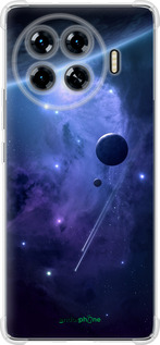 Силикон с усиленными углами чехол Планеты в синем космосе для Tecno Spark 20 Pro+ - 171sp-3663 изображение 