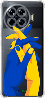 Силикон с усиленными углами чехол Stand With Ukraine для Tecno Spark 20 Pro+ - 5255sp-3663 изображение 