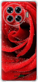 Силикон с усиленными углами чехол Красная роза для Tecno Spark 20 Pro+ - 529sp-3663 изображение 