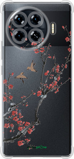 Силикон с усиленными углами чехол Сакура v2 для Tecno Spark 20 Pro+ - 5538sp-3663 изображение 
