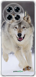 Силикон с усиленными углами чехол Бегущий волк для Tecno Spark 20 Pro+ - 826sp-3663 изображение 