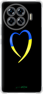 Силикон с усиленными углами чехол Жёлто-голубое сердце для Tecno Spark 20 Pro+ - 885sp-3663 изображение 