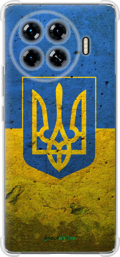 Силикон с усиленными углами чехол Флаг и герб Украины 2 для Tecno Spark 20 Pro+ - 378sp-3663 изображение 