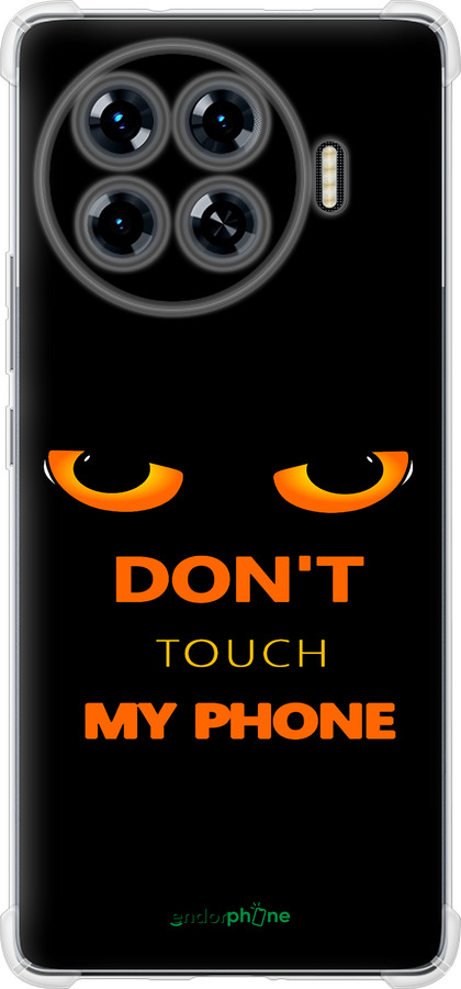 Силикон с усиленными углами чехол Don't touch the phone для Tecno Spark 20 Pro+ - 4261sp-3663 изображение 