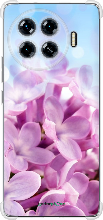 Силикон с усиленными углами чехол Сирень для Tecno Spark 20 Pro+ - 527sp-3663 изображение 
