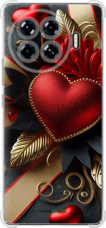 Силикон с усиленными углами чехол Сердечки v2 для Tecno Spark 20 Pro+ - 5832sp-3663 изображение 