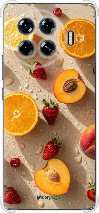 Силикон с усиленными углами чехол Фрукты 3 для Tecno Spark 20 Pro+ - 6703sp-3663 изображение 