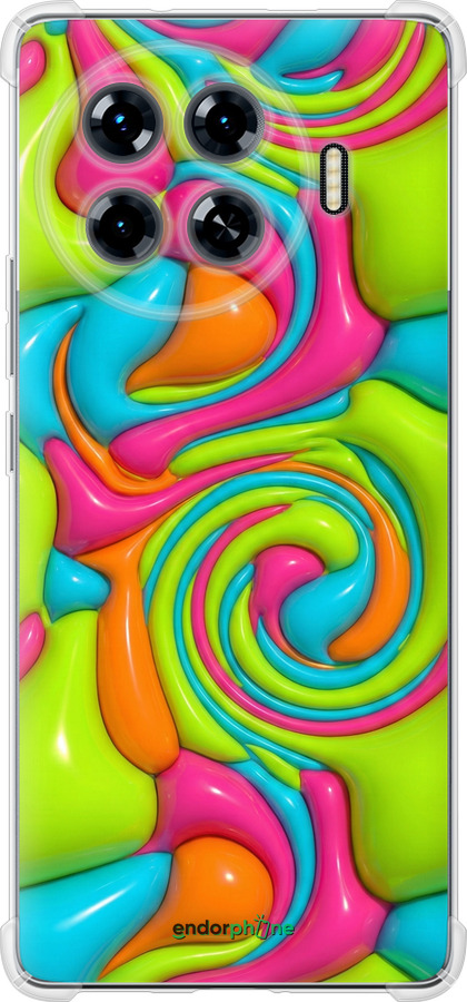 Силикон с усиленными углами чехол Y2K Jelly Dream для Tecno Spark 20 Pro+ - 6780sp-3663 изображение 