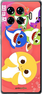 Силіконовий чехол Бейби Шаркс для Tecno Spark 20 Pro+ - 6305u-3663 изображение 