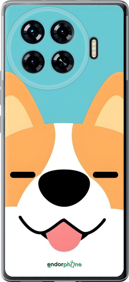 Силиконовый чехол Корги для Tecno Spark 20 Pro+ - 6280u-3663 изображение 