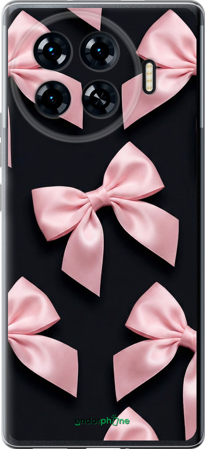 Силиконовый чехол Coquette Ribbons Dark Coquette для Tecno Spark 20 Pro+ - 6767u-3663 изображение 