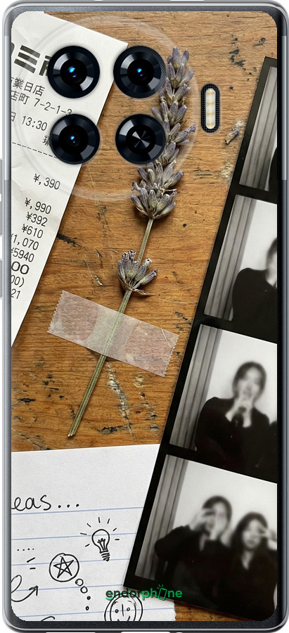 Силиконовый чехол Aesthetic Scrapbook Collage для Tecno Spark 20 Pro+ - 6773u-3663 изображение 