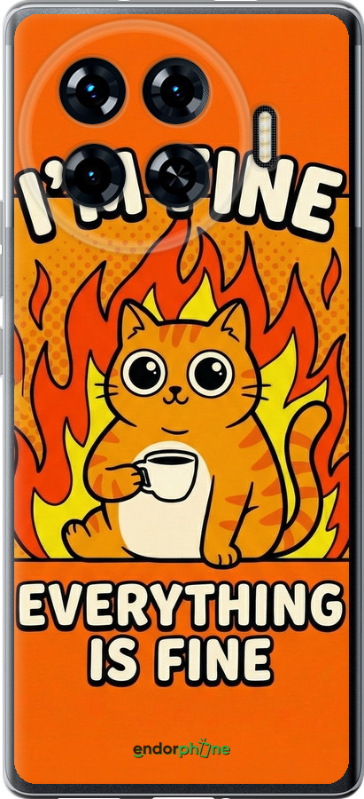 Силиконовый чехол Funny Cat для Tecno Spark 20 Pro+ - 6786u-3663 изображение 