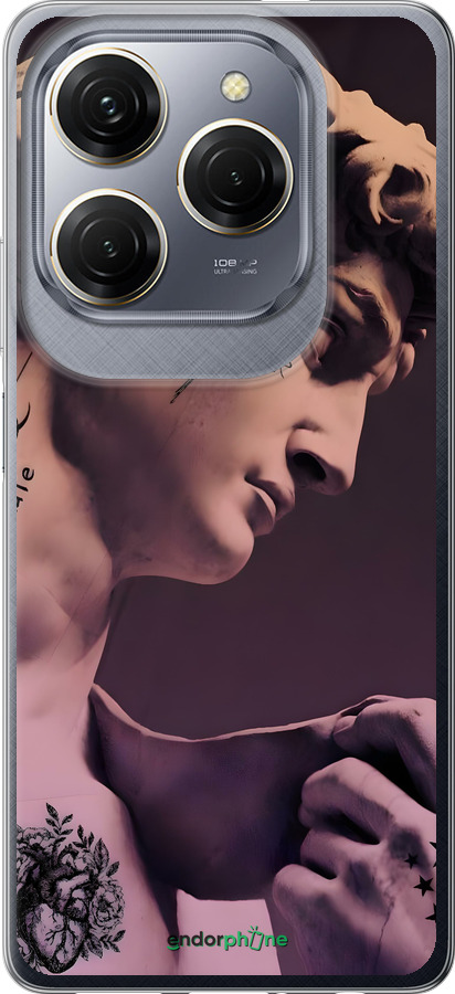 Силиконовый чехол Давид для Tecno Spark 20 Pro - 6302u-3620 изображение 