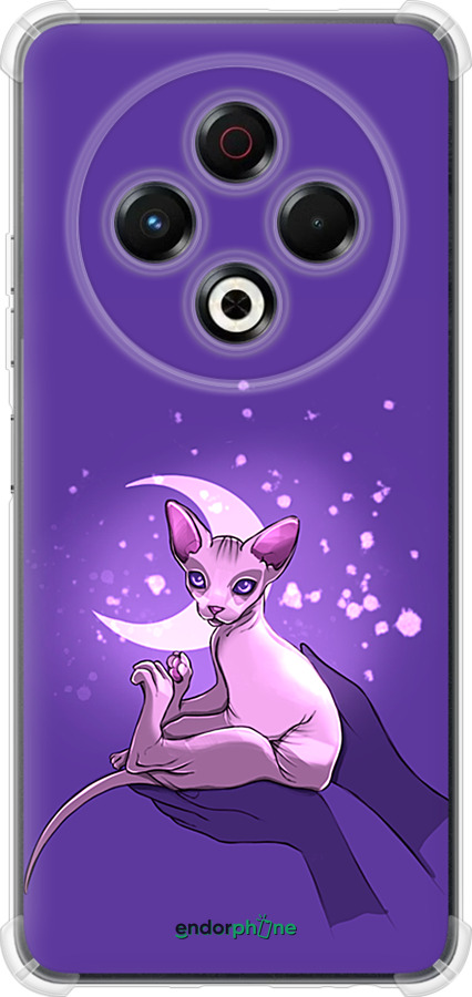 Силикон с усиленными углами чехол Кот2 для Tecno Spark 30 4G - 4676sp-3894 изображение 