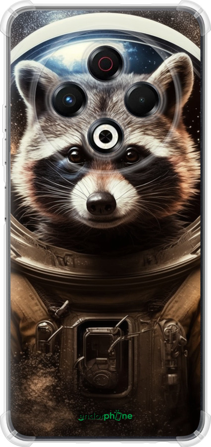 Силикон с усиленными углами чехол Raccoon austronaut для Tecno Spark 30 4G - 5581sp-3894 изображение 