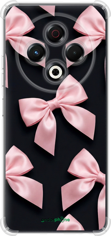 Силикон с усиленными углами чехол Coquette Ribbons Dark Coquette для Tecno Spark 30 4G - 6767sp-3894 изображение 