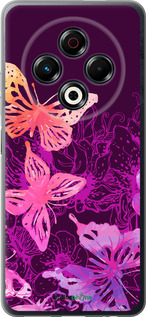 Силиконовый чехол Бабочки v2 для Tecno Spark 30 4G - 5475u-3894 изображение 