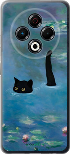 Силиконовый чехол С изображением кота и водяной лилии Monet для Tecno Spark 30 4G - 6519u-3894 изображение 