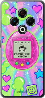 Силіконовий чехол Y2K Aesthetic Retro Pet: Годуй мене кавою для Tecno Spark 30 4G - 6784u-3894 изображение 