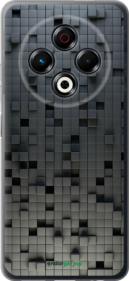 Силиконовый чехол Кубики для Tecno Spark 30 4G - 1061u-3894 изображение 